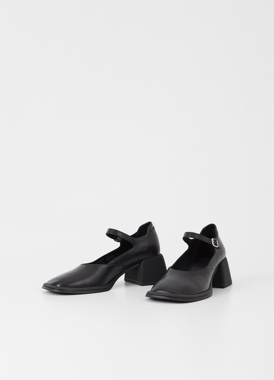 Ansie zapatos de tacón Negro cuero