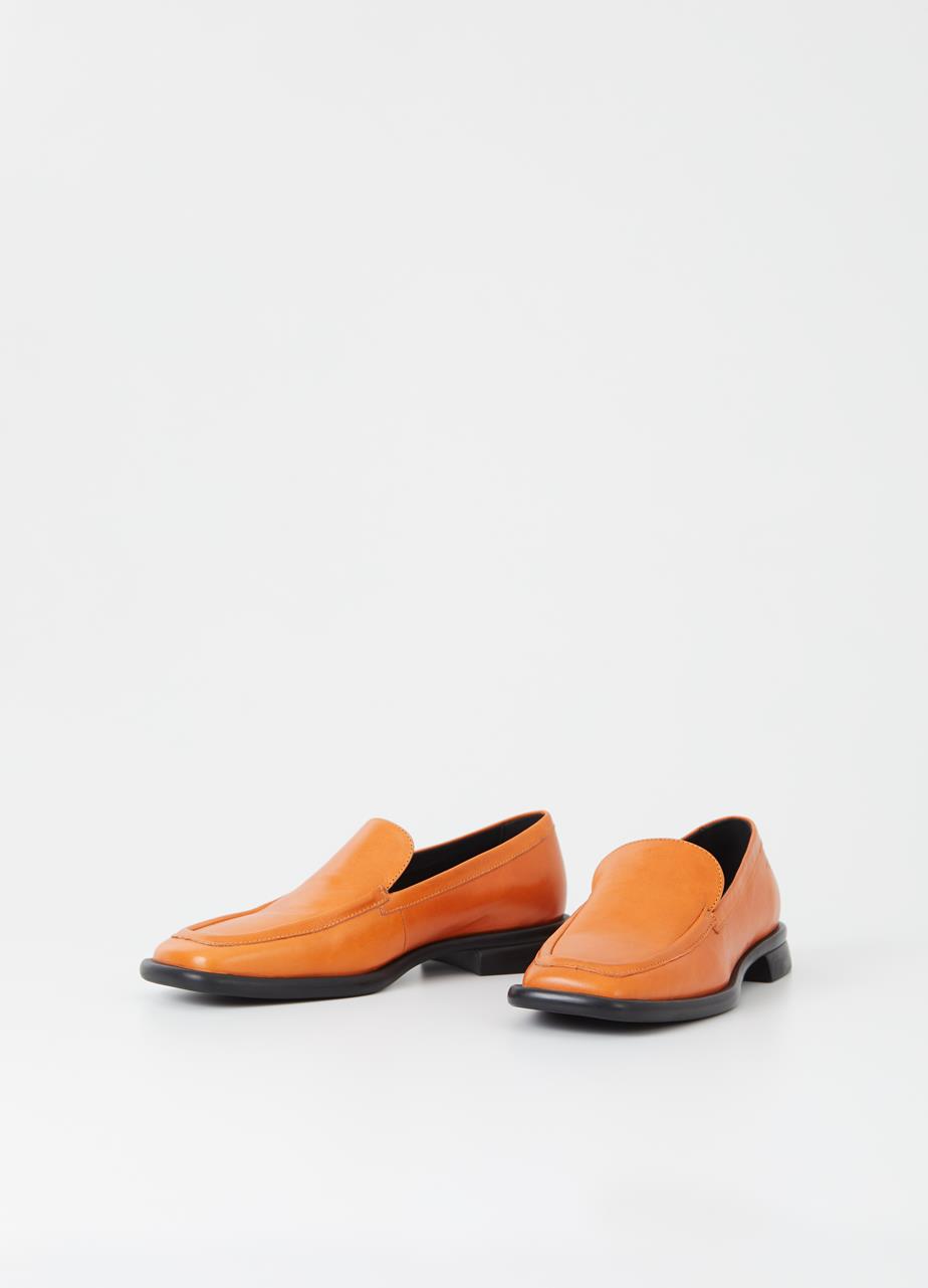 Brittie loafer Orange leather