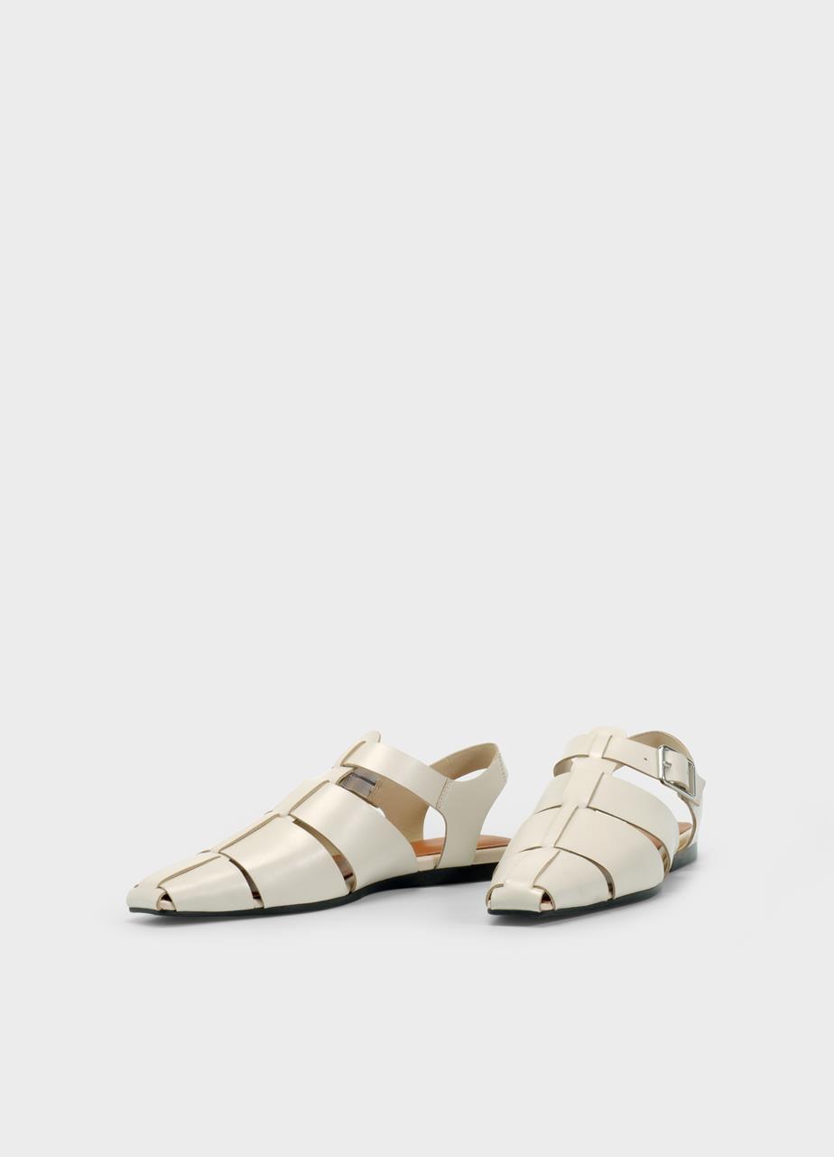 Wioletta sandalen Offwhite leder