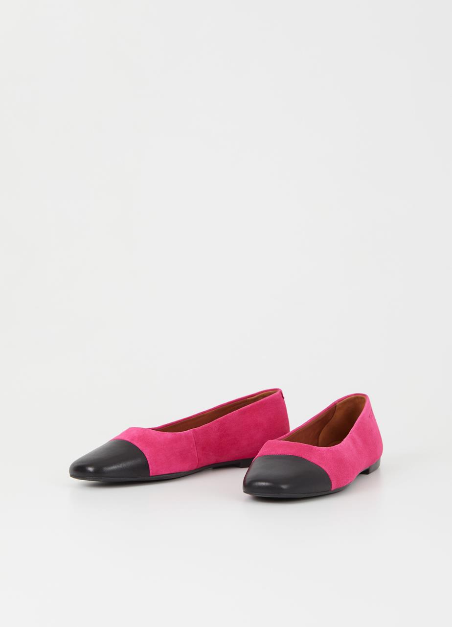 Jolin chaussures Rose daim/cuir