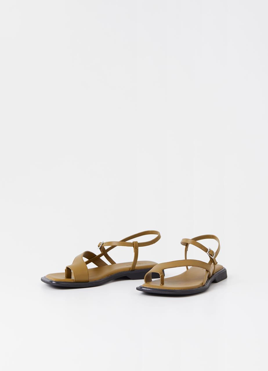 Izzy sandals Green leather