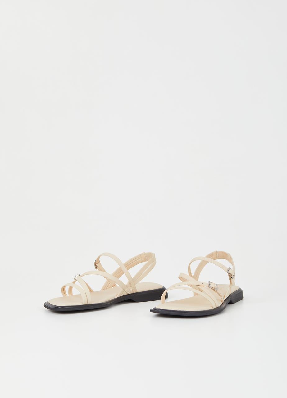 Izzy sandaler Offwhite læder