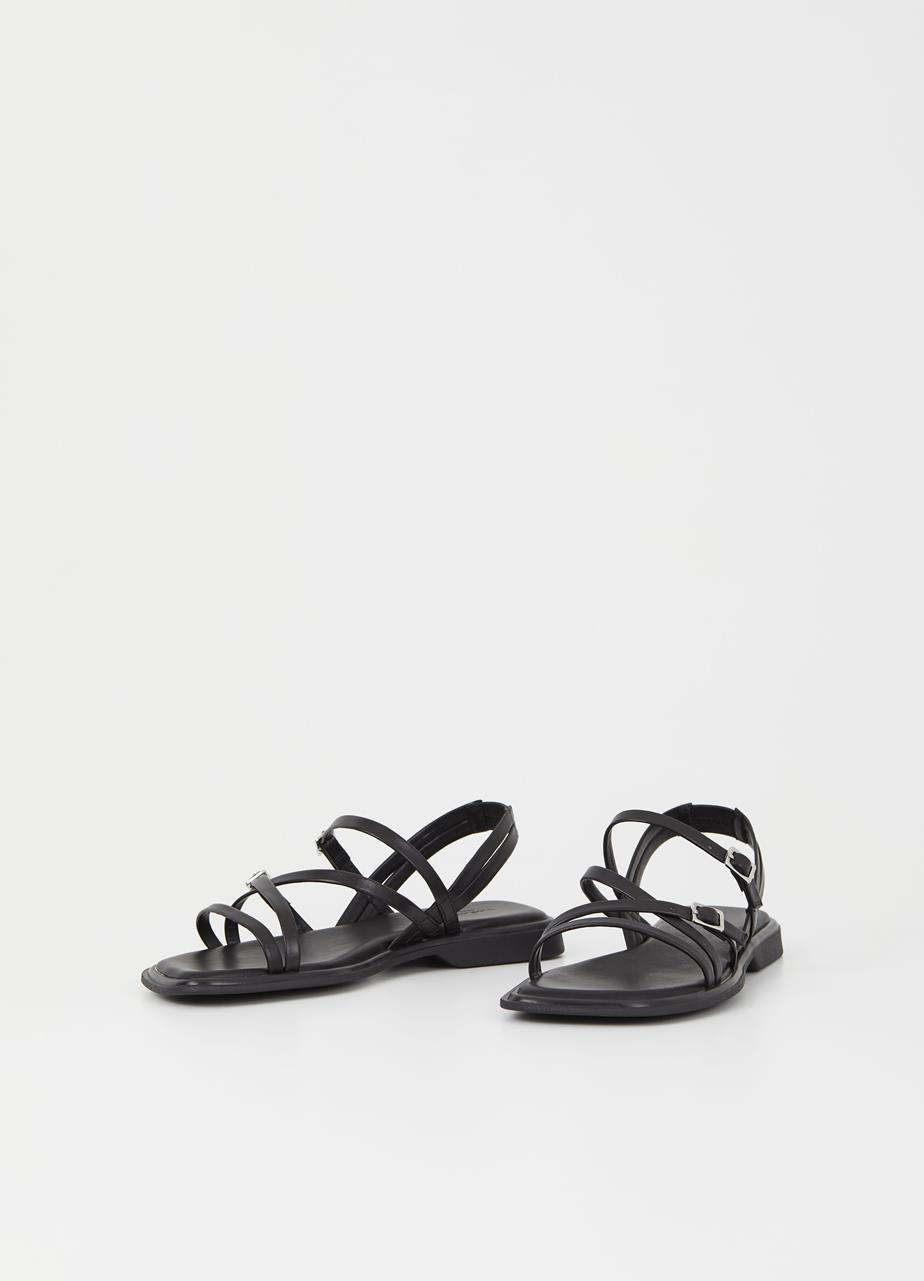 Izzy sandalen Zwart leer