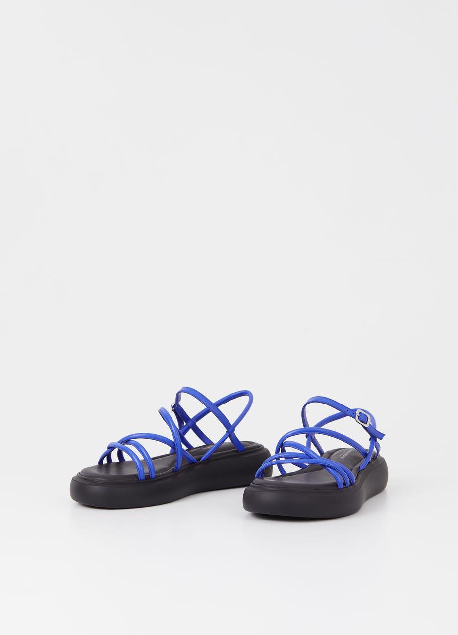 Blenda sandálias Azul couro