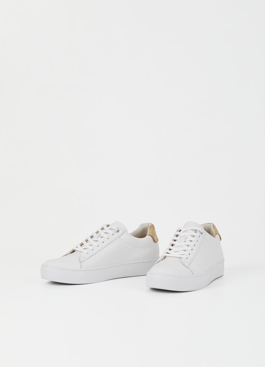 Zoe zapatillas Blanco cuero