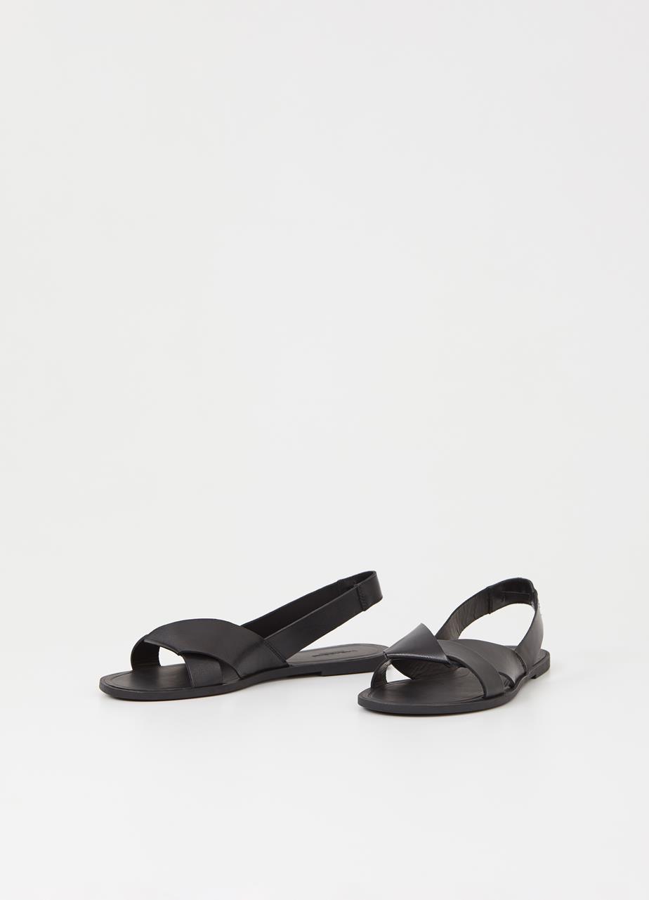 Tia 2.0 sandalen Zwart leer