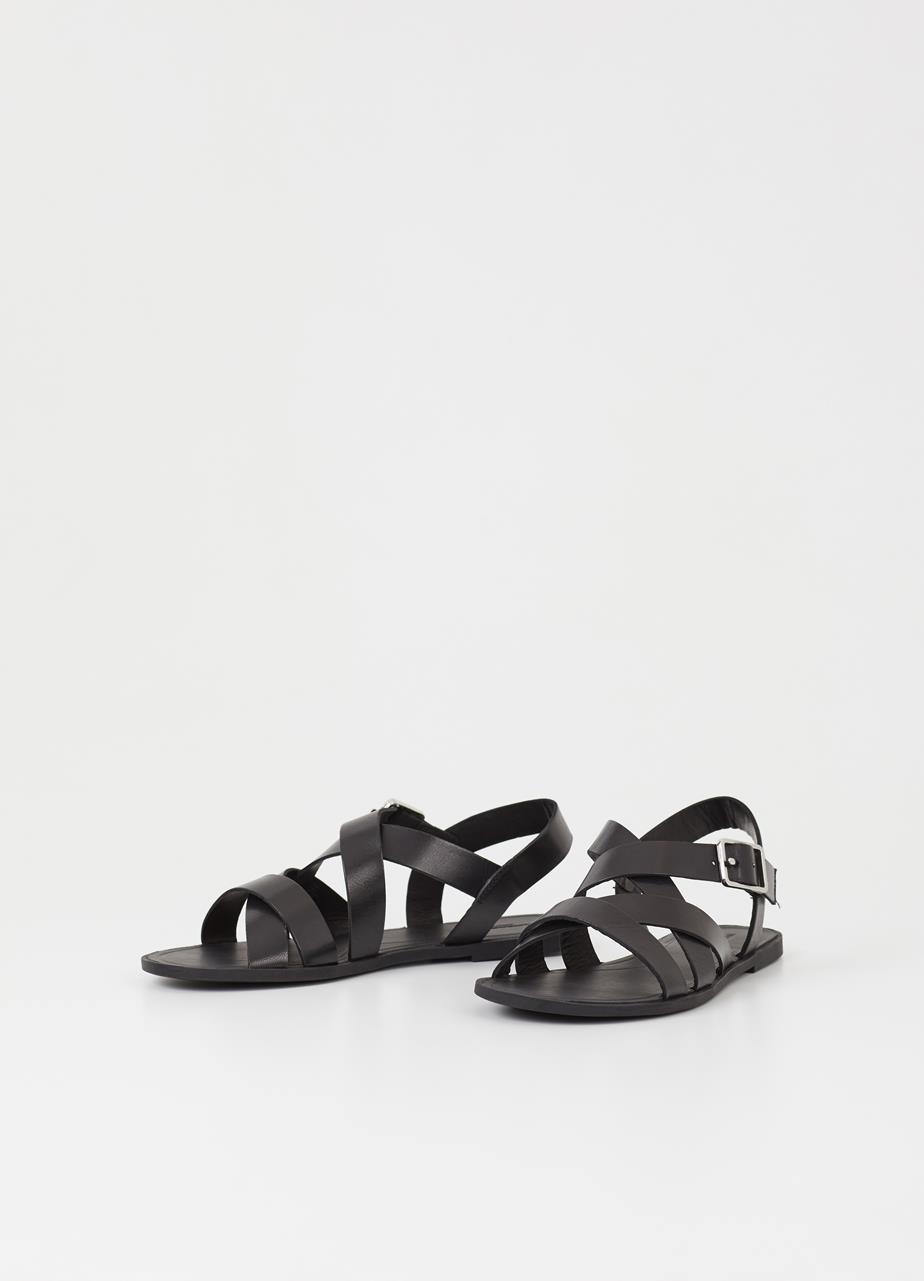 Tia 2.0 sandalen Zwart leer