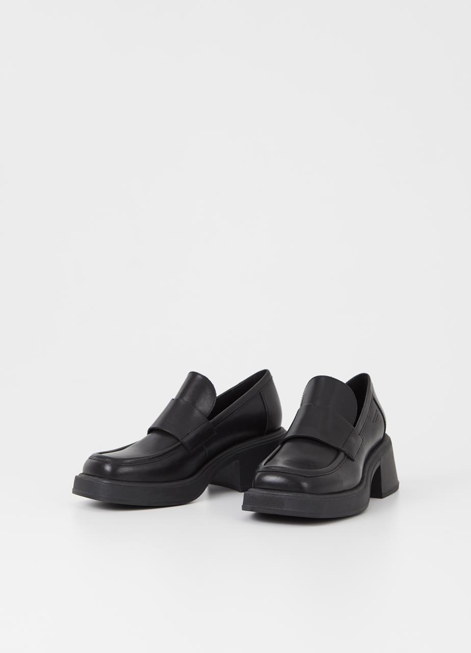 Dorah loafers Zwart leer