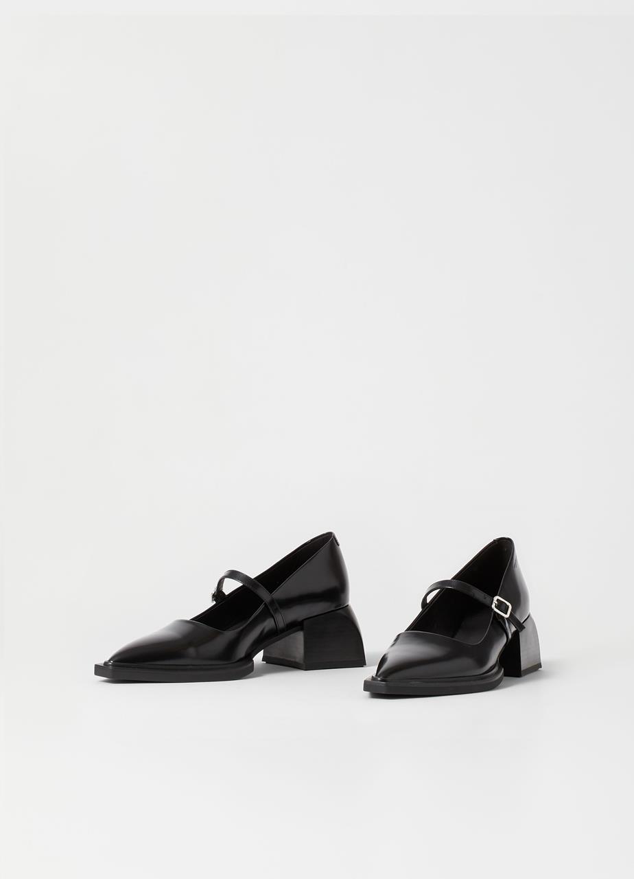 Vıvıan pumps Black polıshed leather