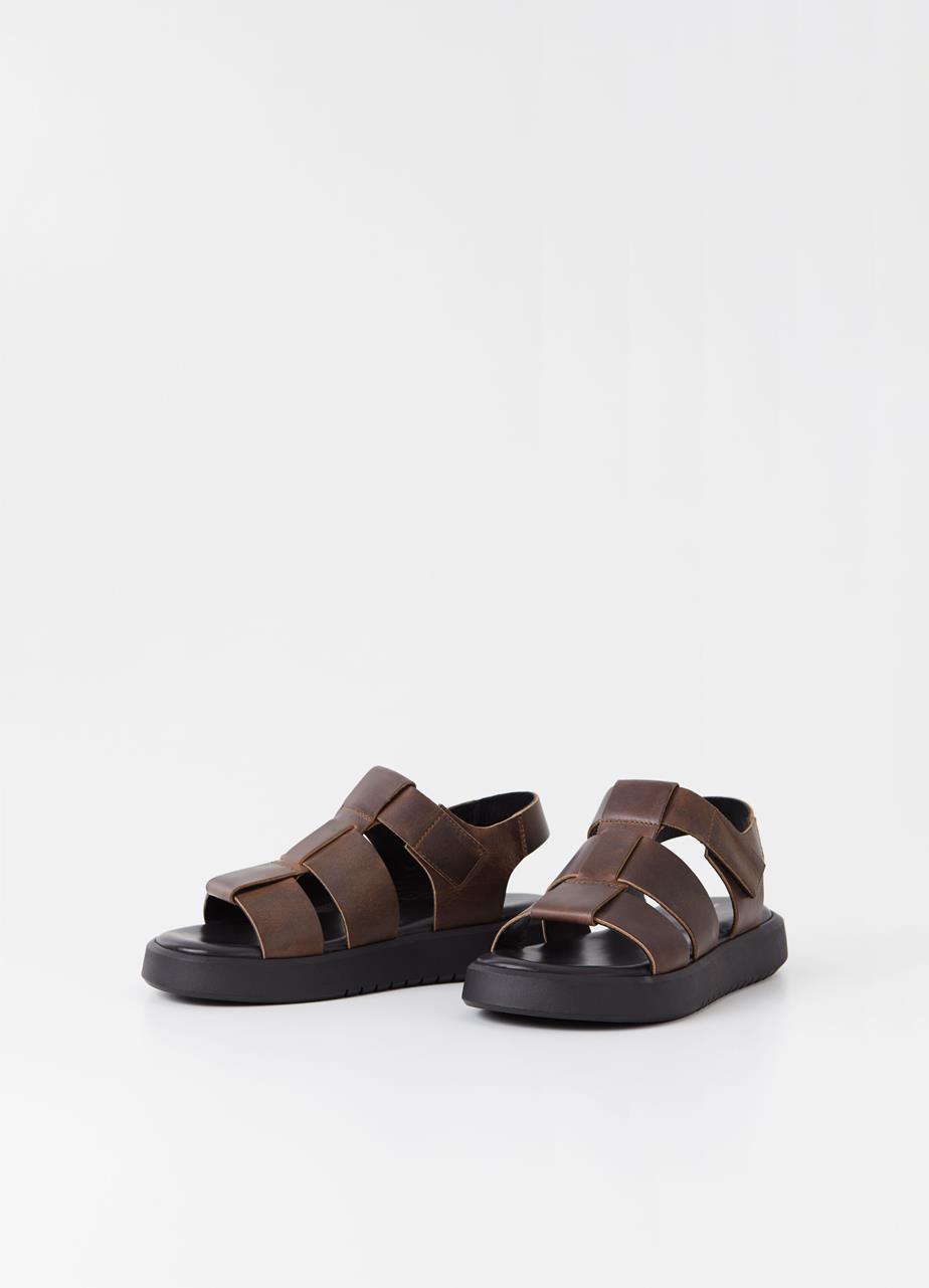 Nate sandals Brown oily nubuck