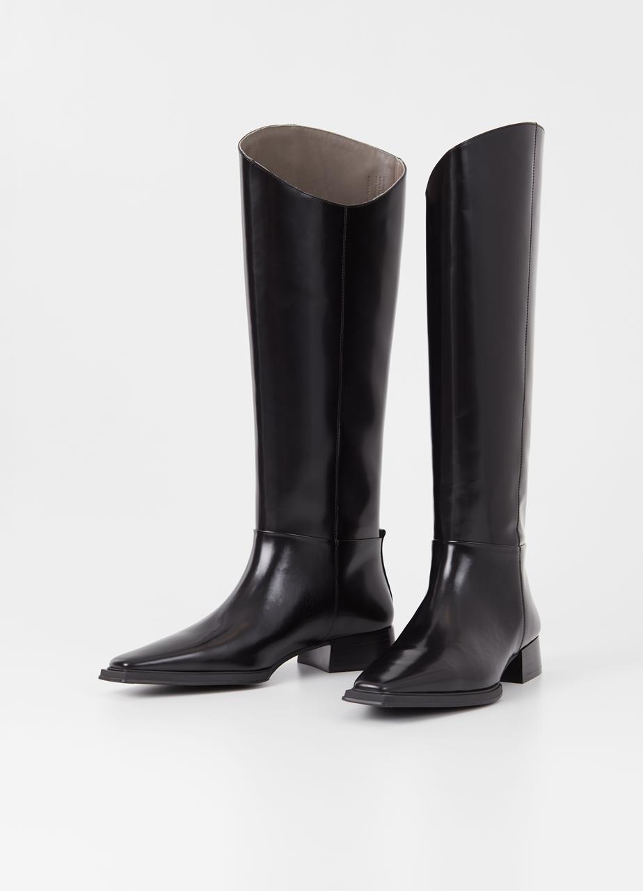 Eida tall boots Black polished leather