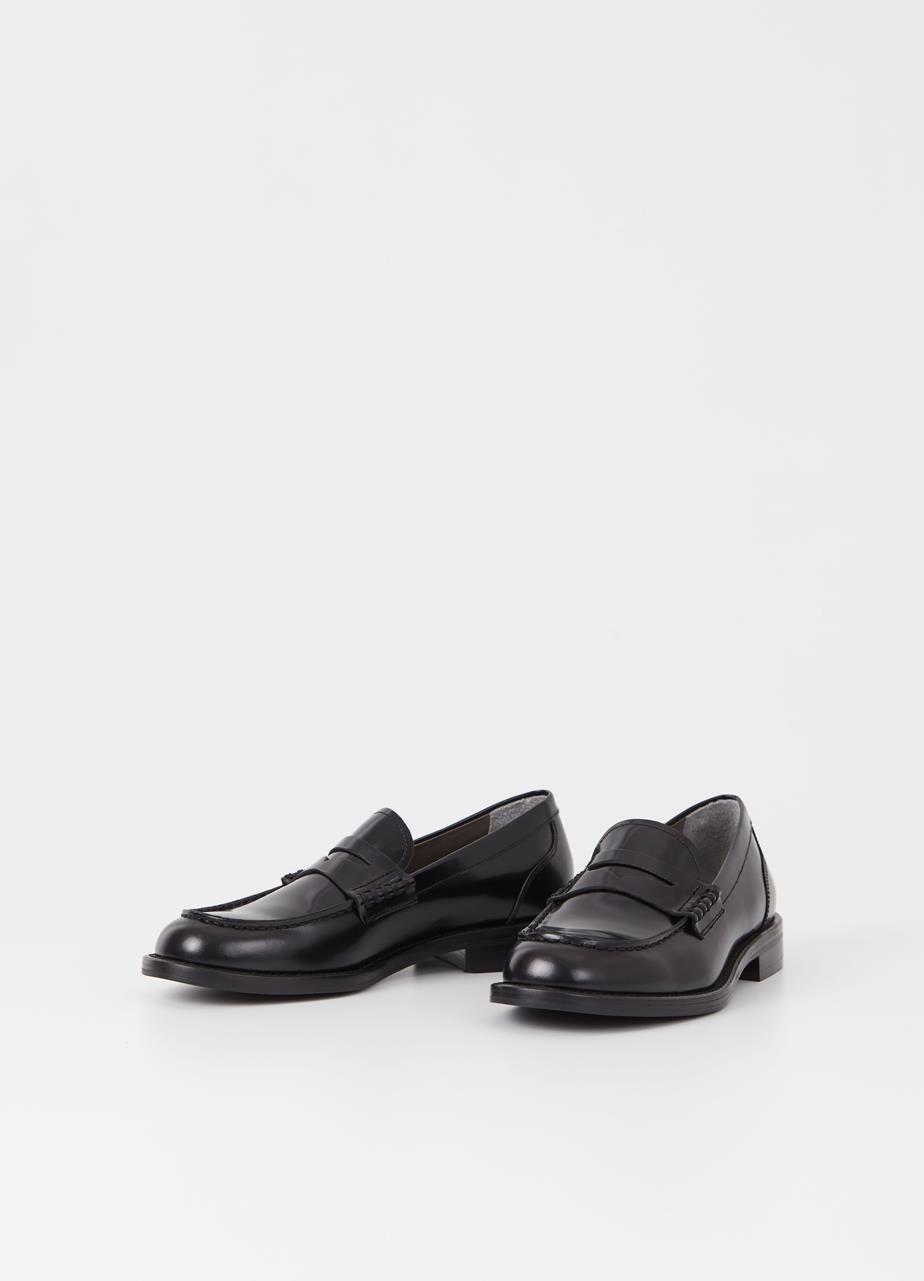 Naima loafer Schwarzes poliertes leder