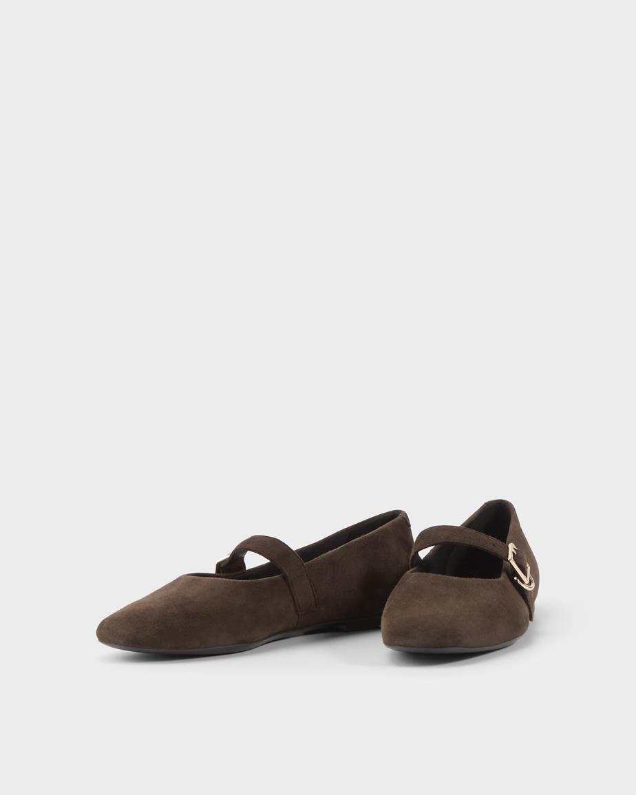 Jolin ballerine Marrone Scuro, Camoscio