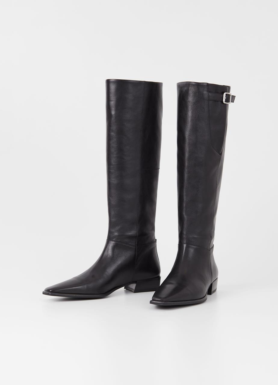 Nella bottes hautes Noir cuir