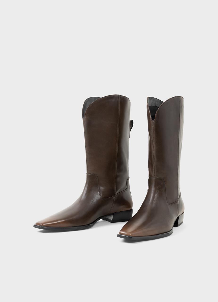 Nella boots Brown brush-off leather