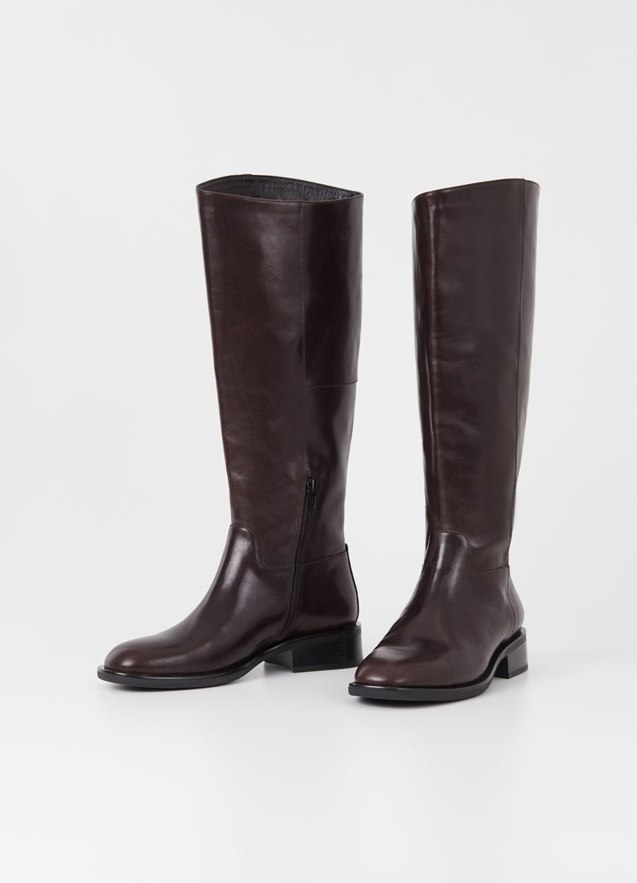 Sheila bottes hautes Marron cuir