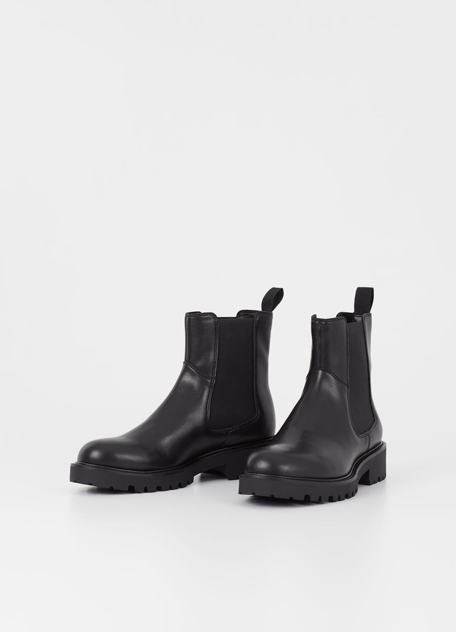 Kenova boots Black leather imitation