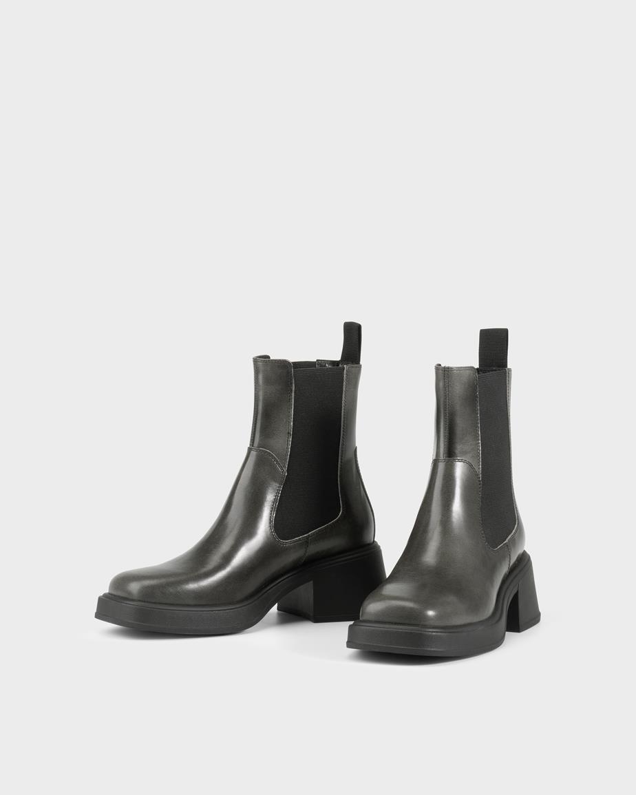 Dorah boots Grey, Brush-Off Leather