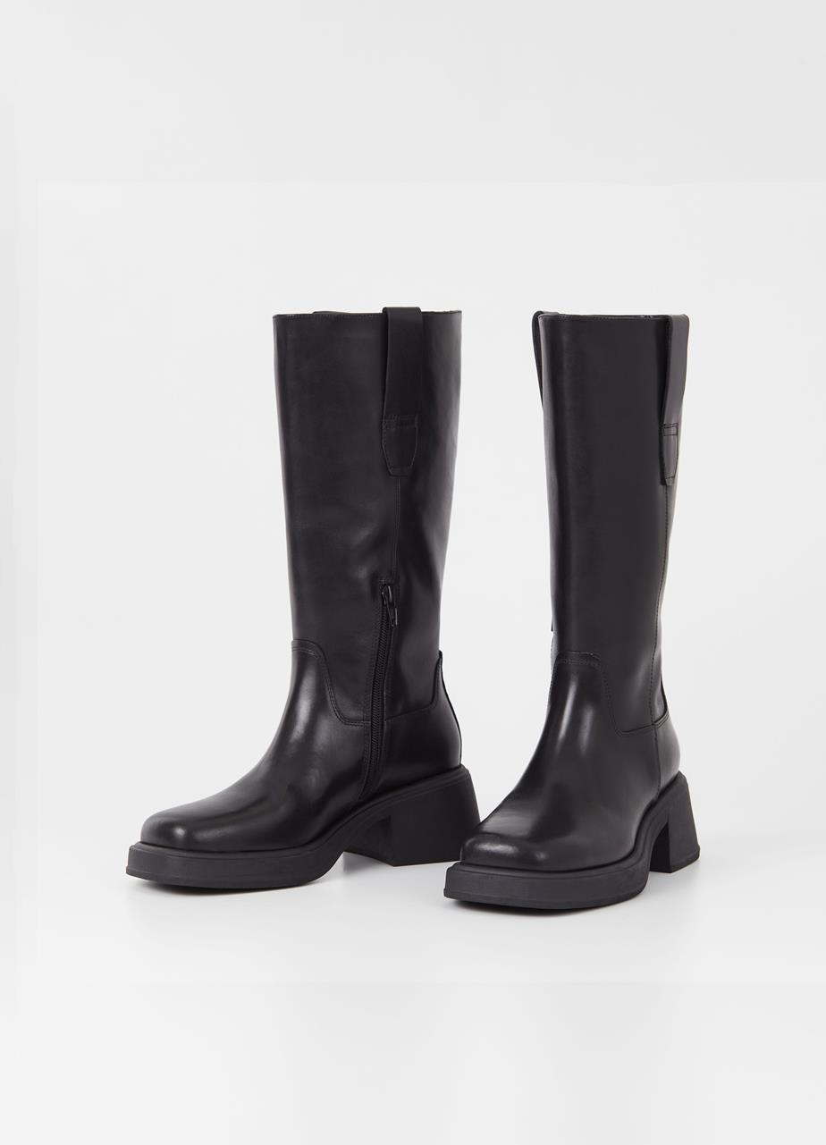 Dorah tall boots Black leather