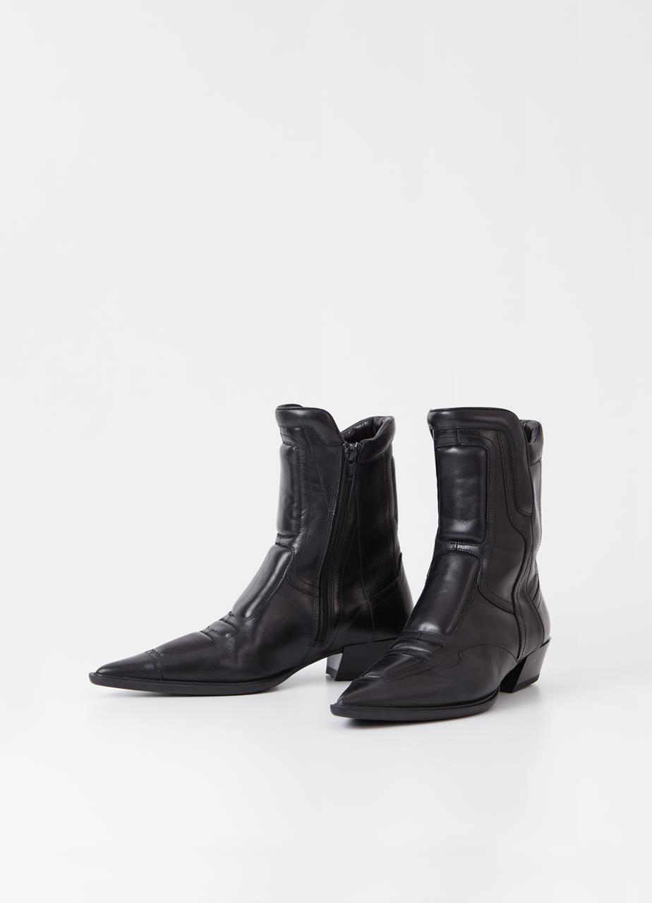 Cassie bottes Noir cuir