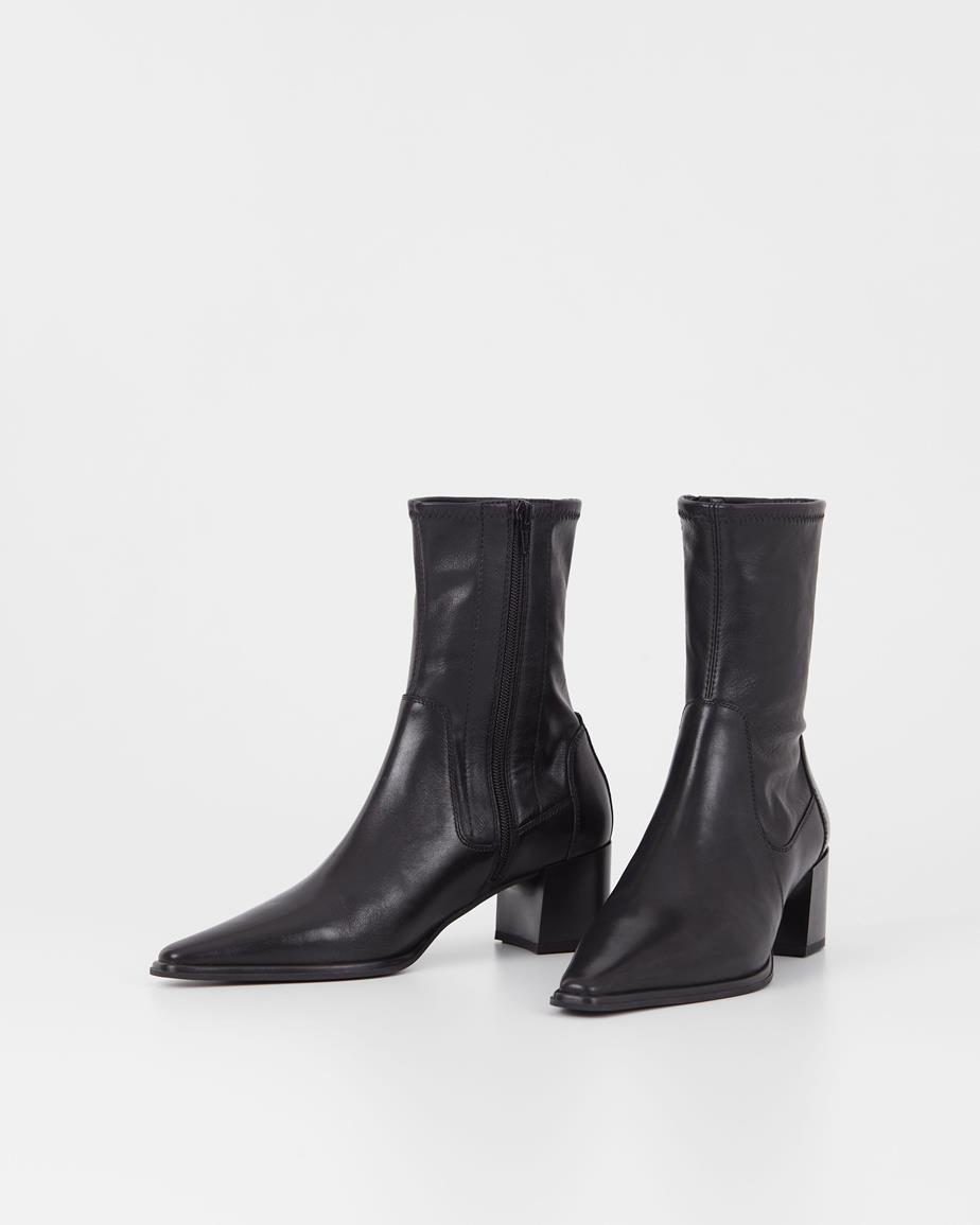 Giselle stiefeletten Schwarzes, Leder/Kombination