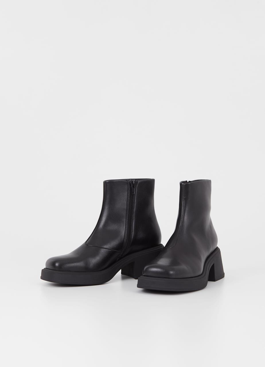 Dorah boots Black leather ımıtatıon