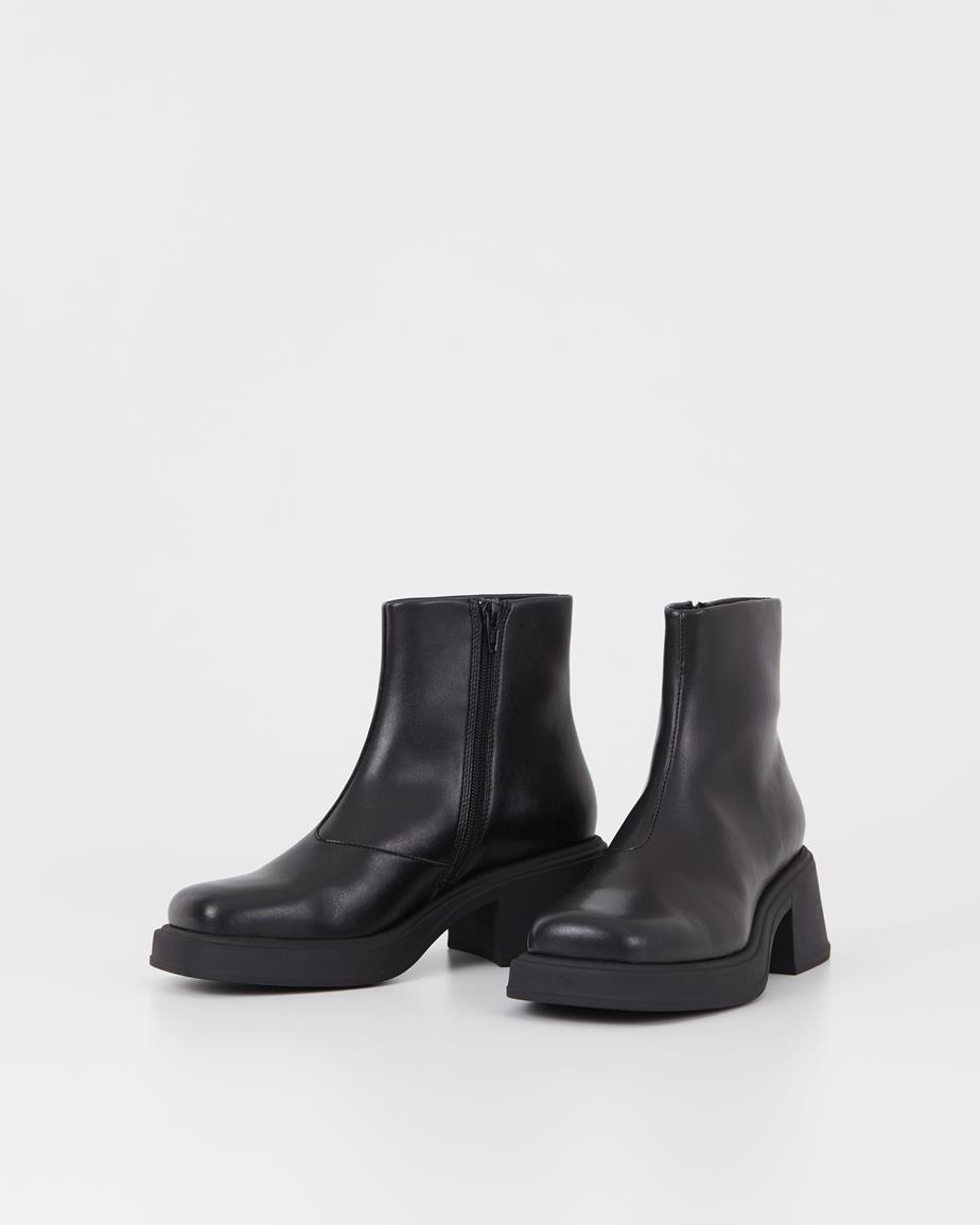 Dorah boots Black, Leather Imitation
