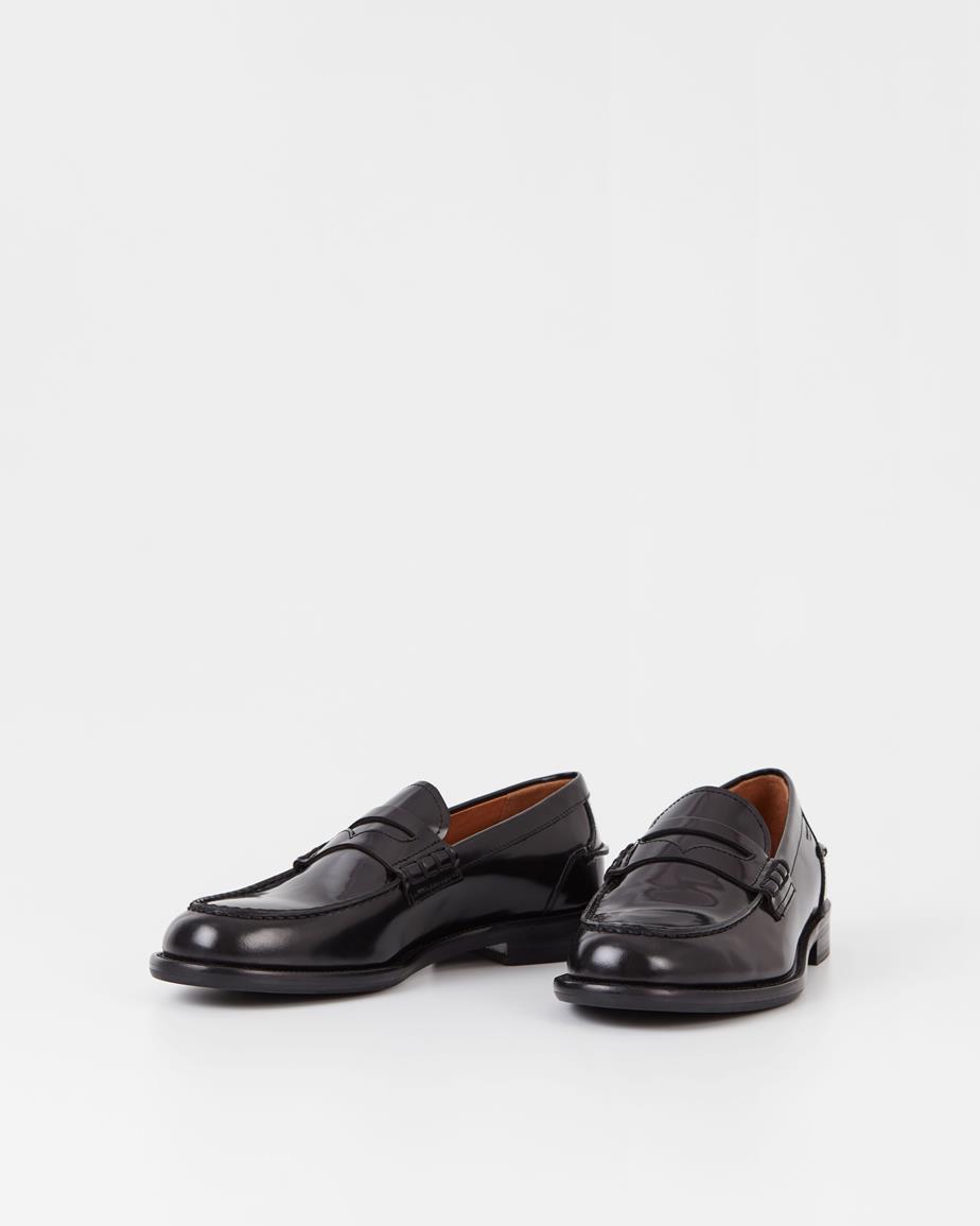 Steven loafers Black, Polished Leather