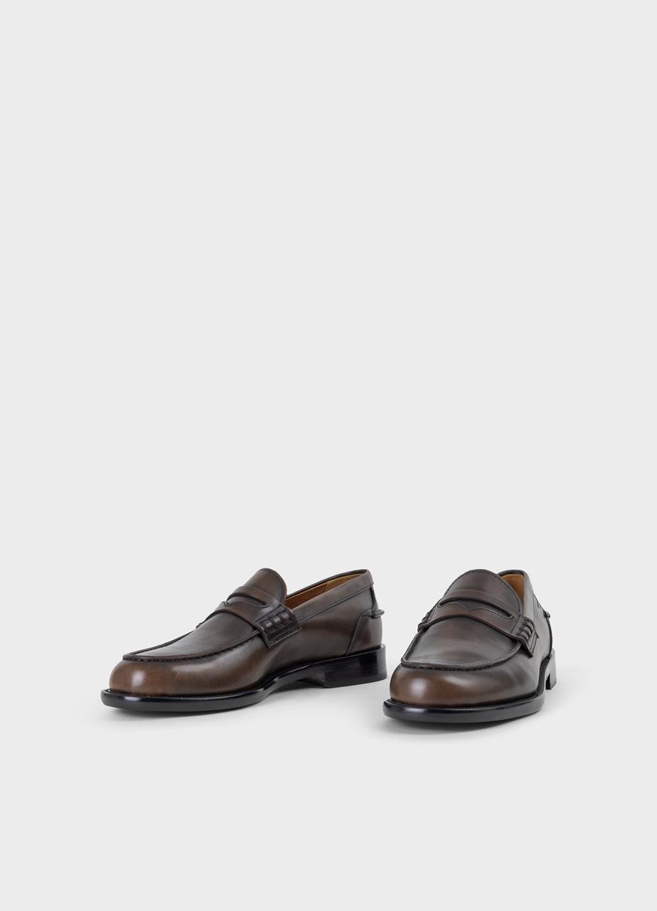 Steven loafers Brun brush-off skinn