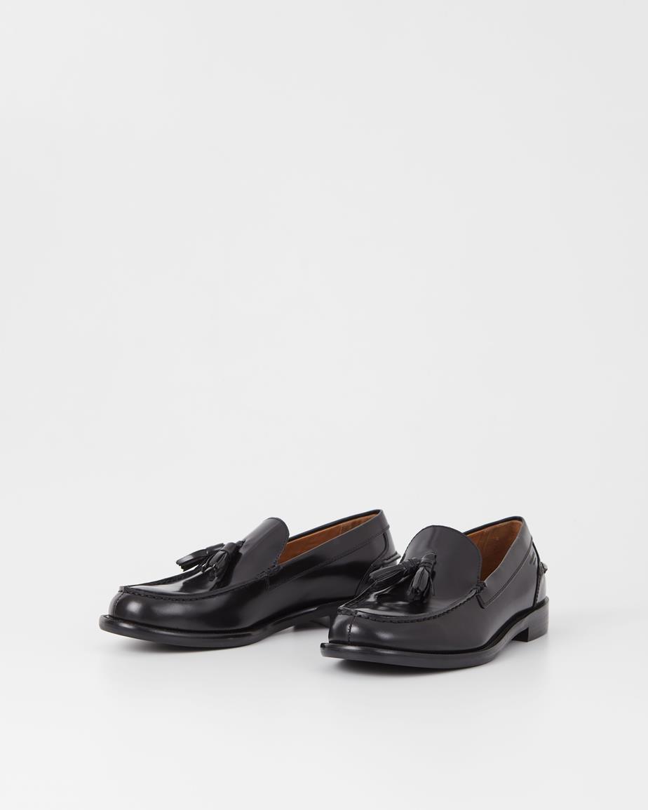 Steven loafers Black, Polished Leather