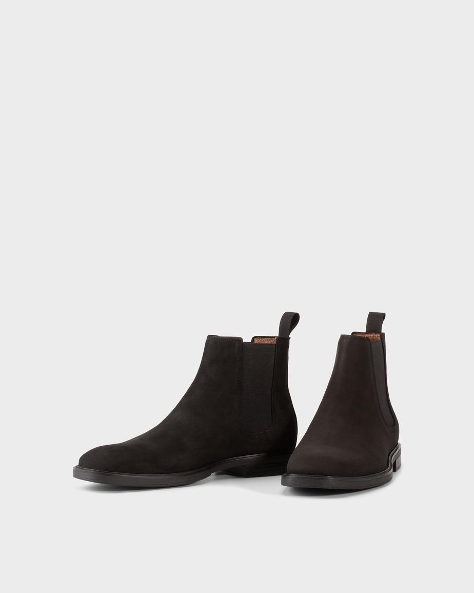 Andrew stiefel Schwarzes, Nubukleder