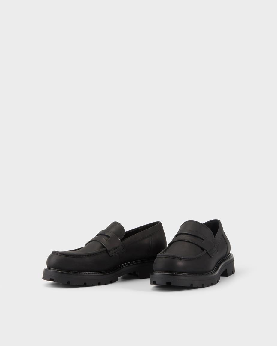 Cameron loafers Zwart, Gevet Nubuck