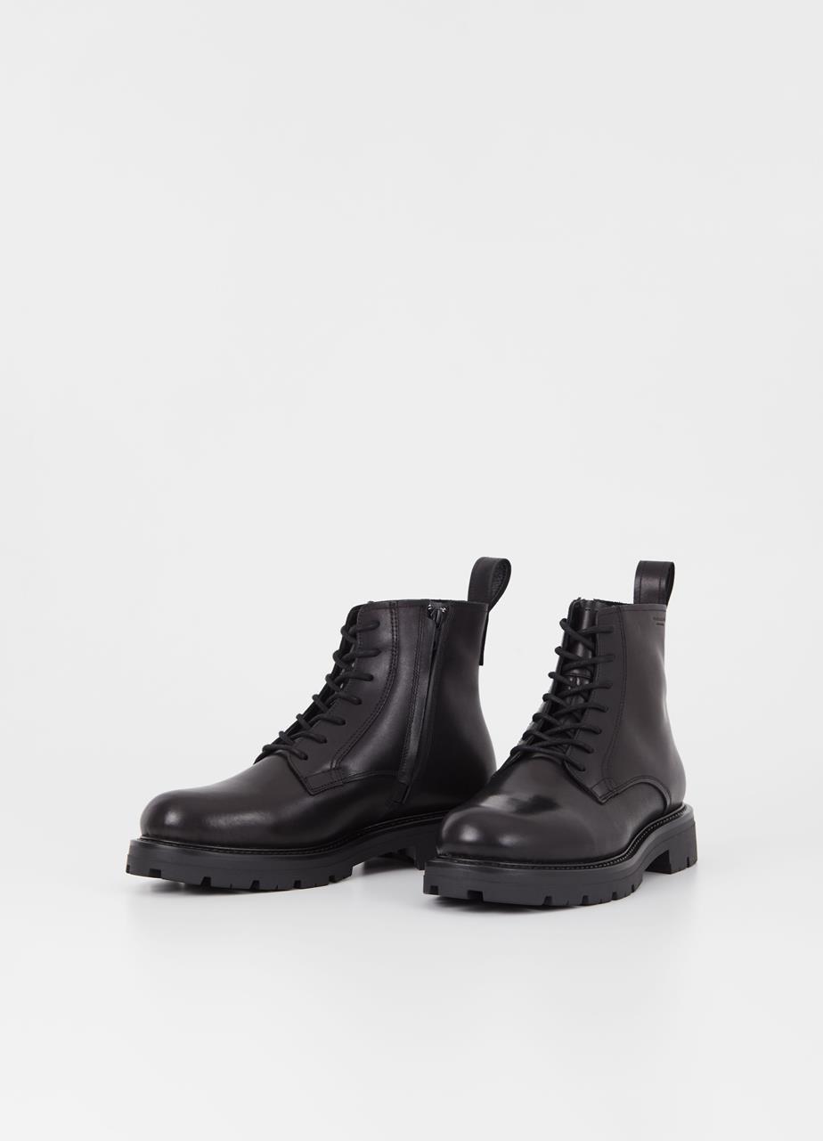 Cameron stiefel Schwarz, Leder