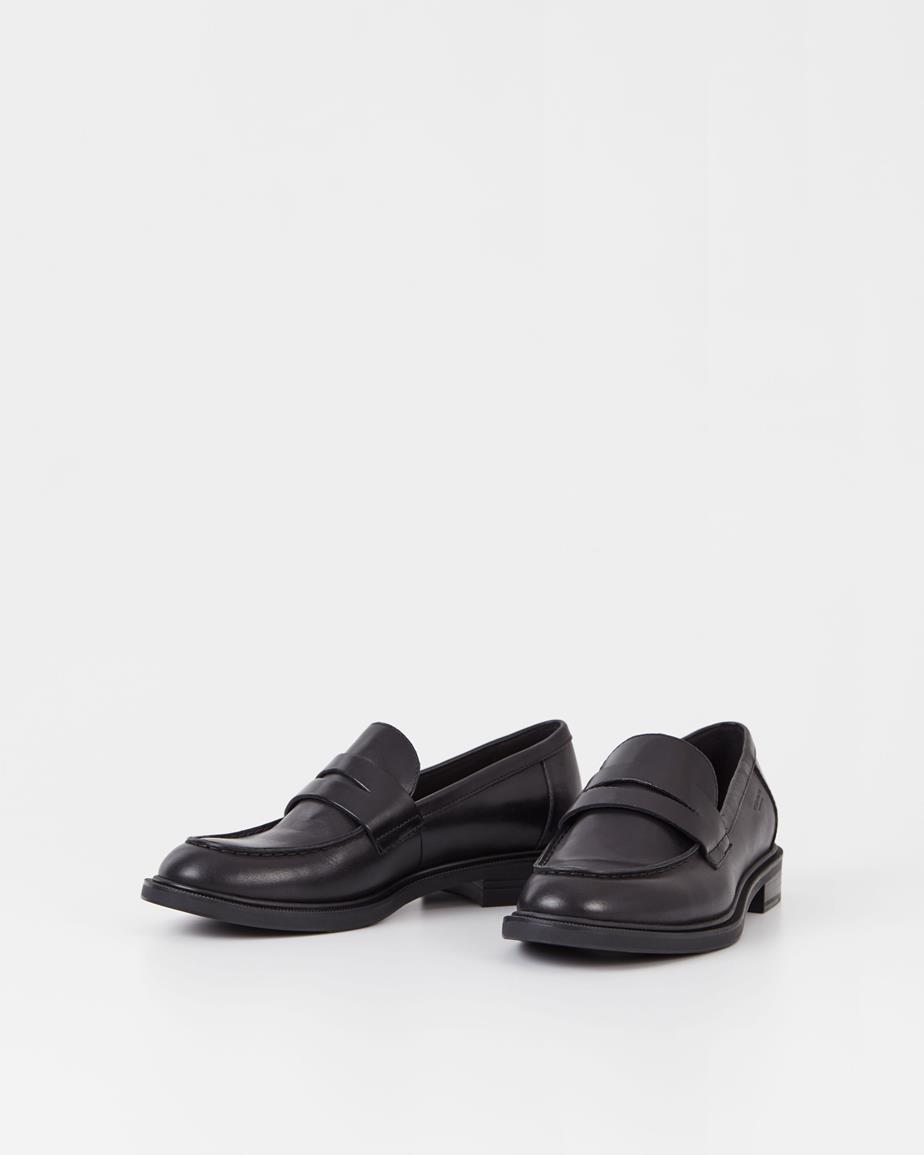 Amina loafers Black, Leather