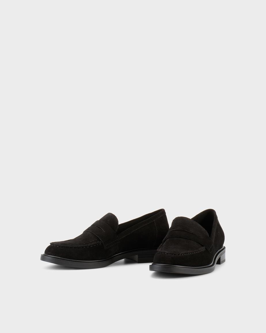 Amina loafers Černá, Semiš