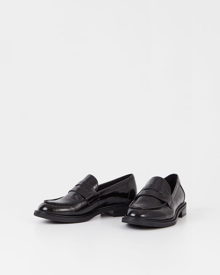 Amina loafers Černá, Lakovaná Kůže