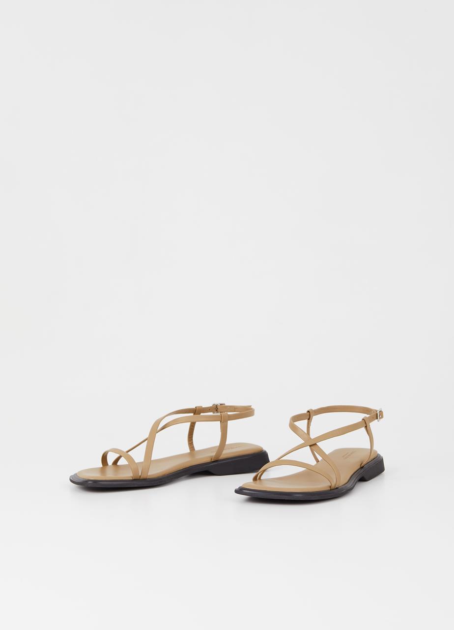 Izzy sandals Beıge leather