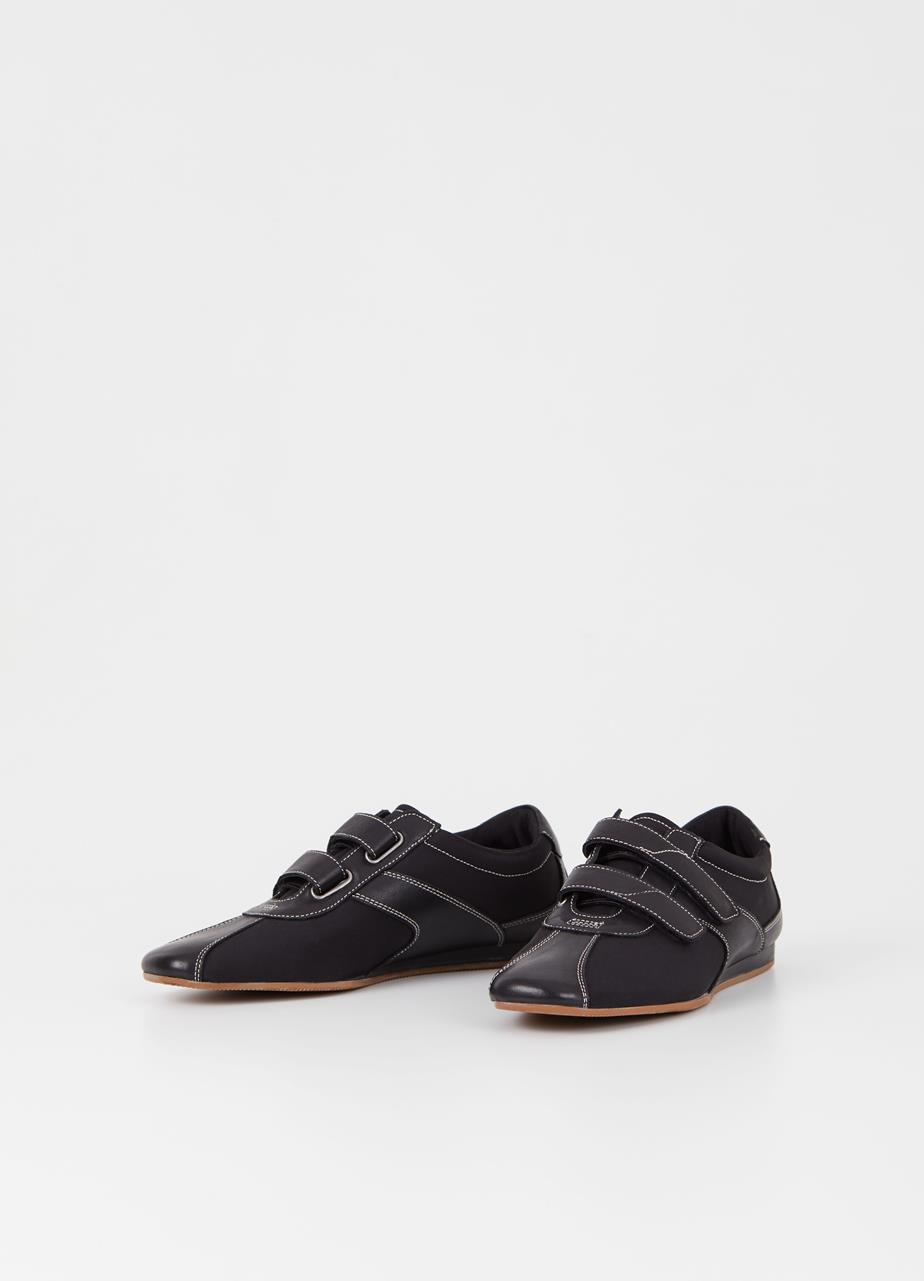 Hıllary sneakers Black leather/textıle