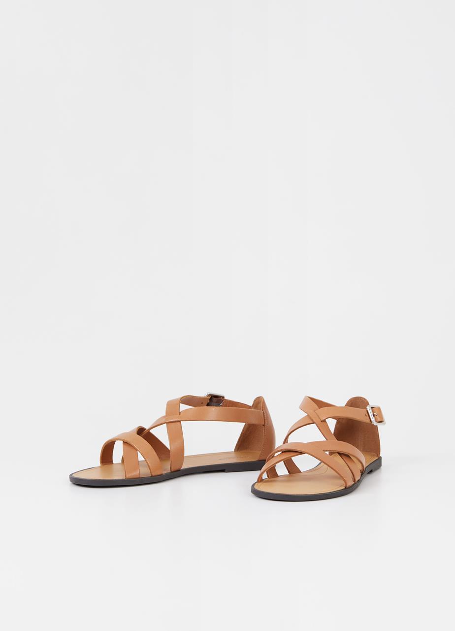 Tia 2.0 sandalen Bruin leer