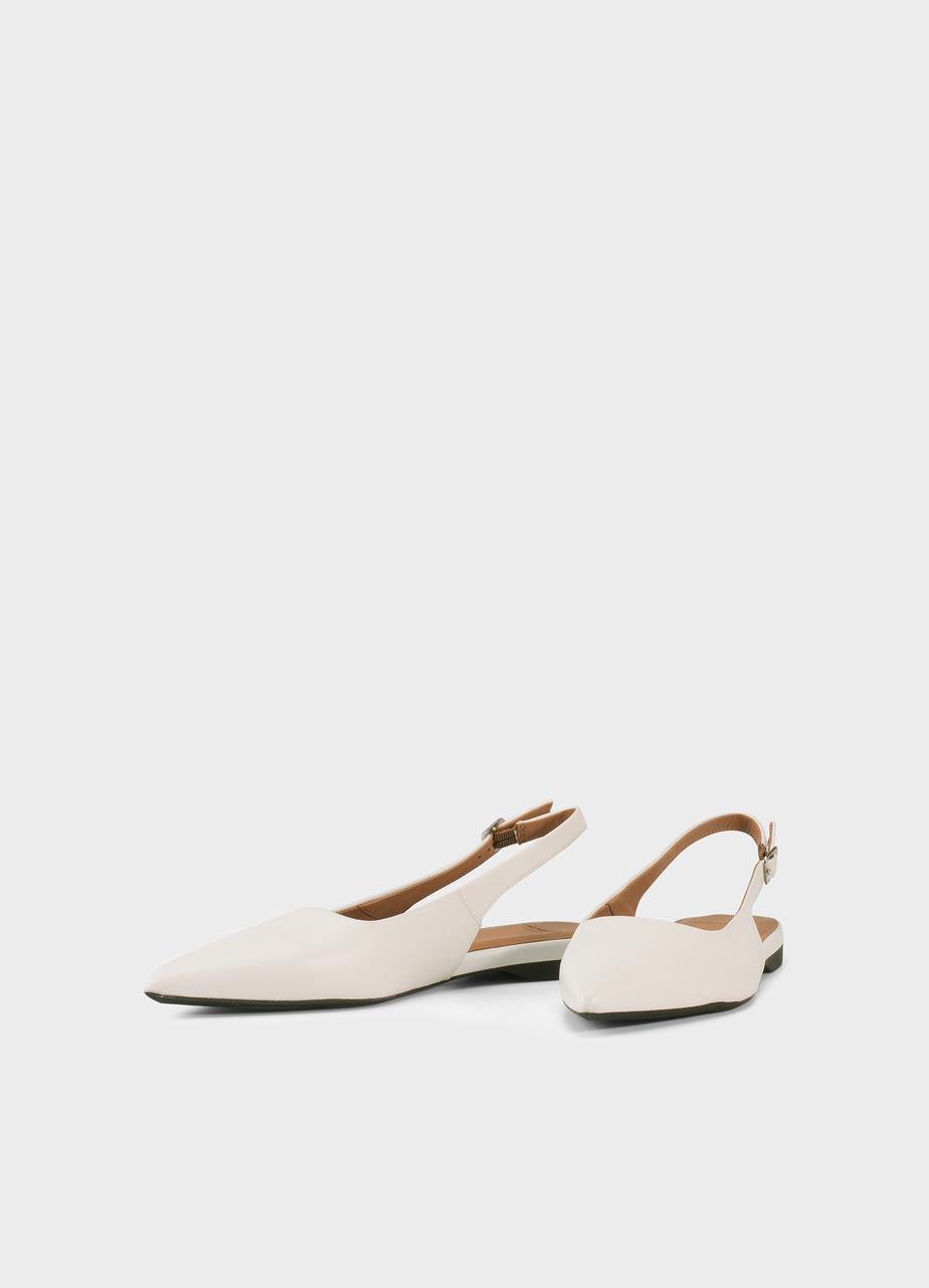 Hermine ballet flats White, Leather