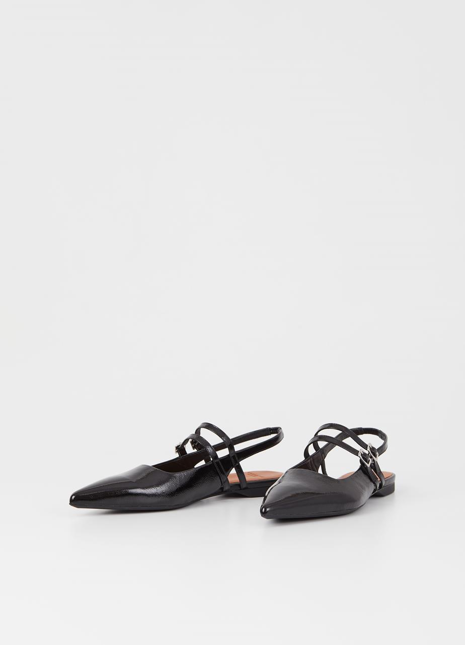 Hermine shoes Black patent leather