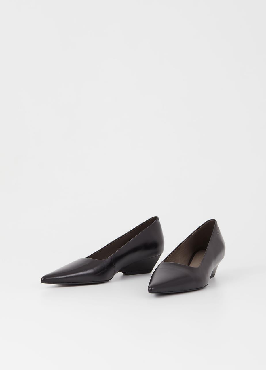 Sonya pumps ZWART LEER
