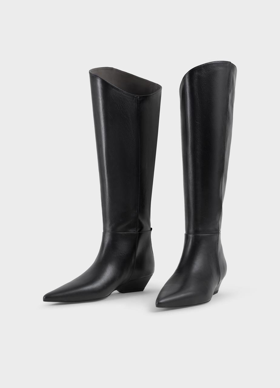 Sonya tall boots Black leather