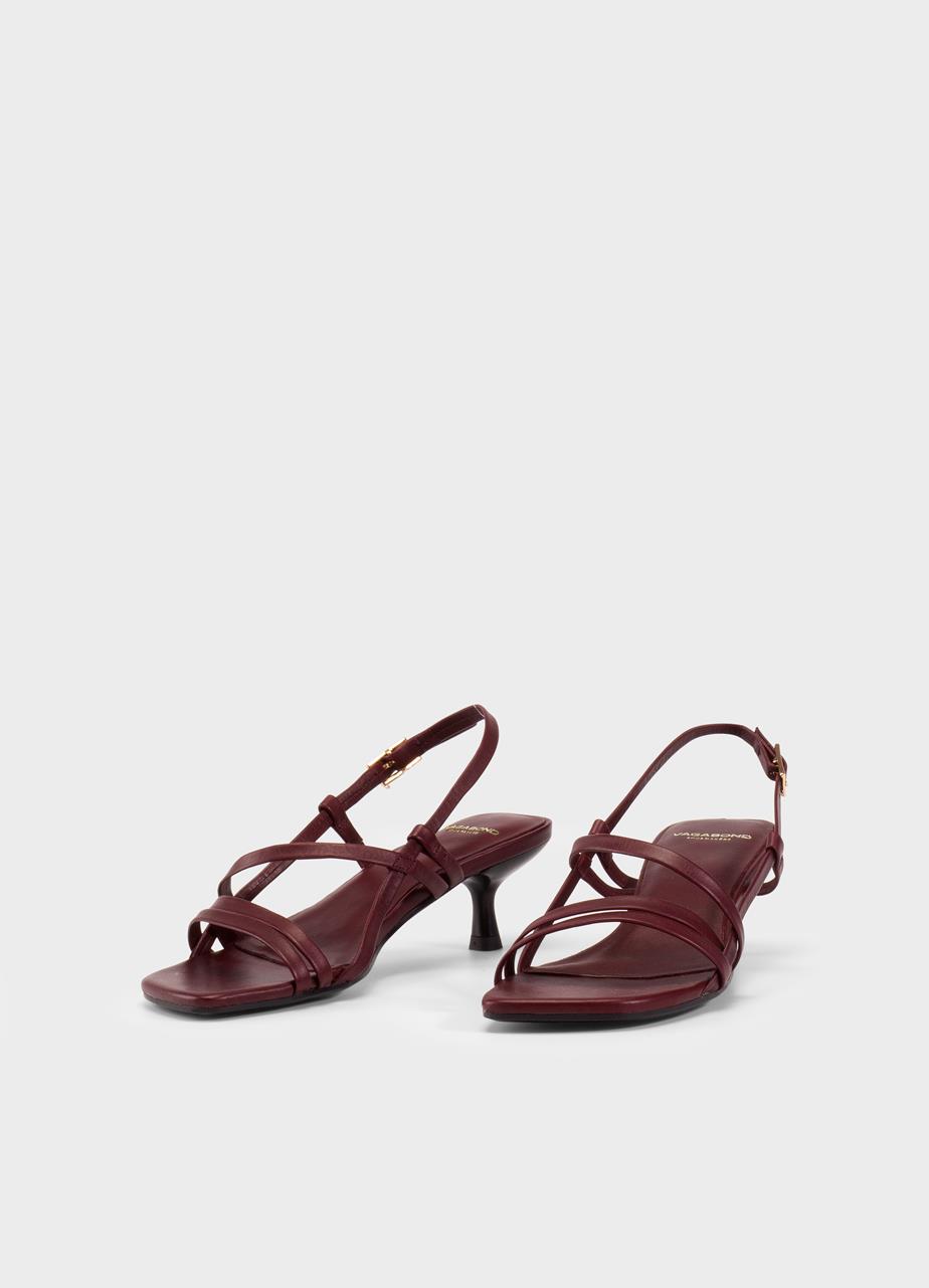 Jonna sandals Dark Red leather