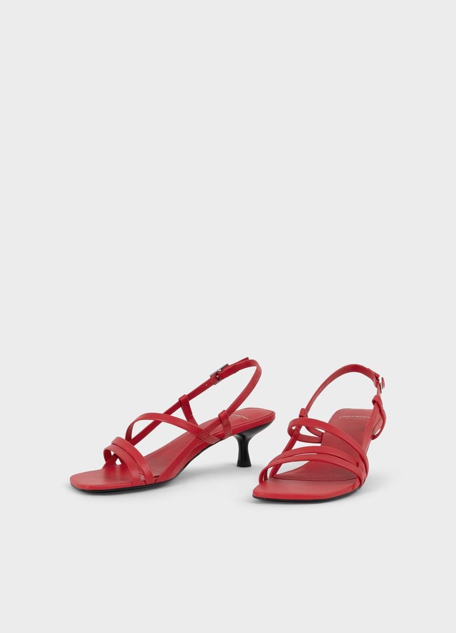Jonna sandaler Röd läder