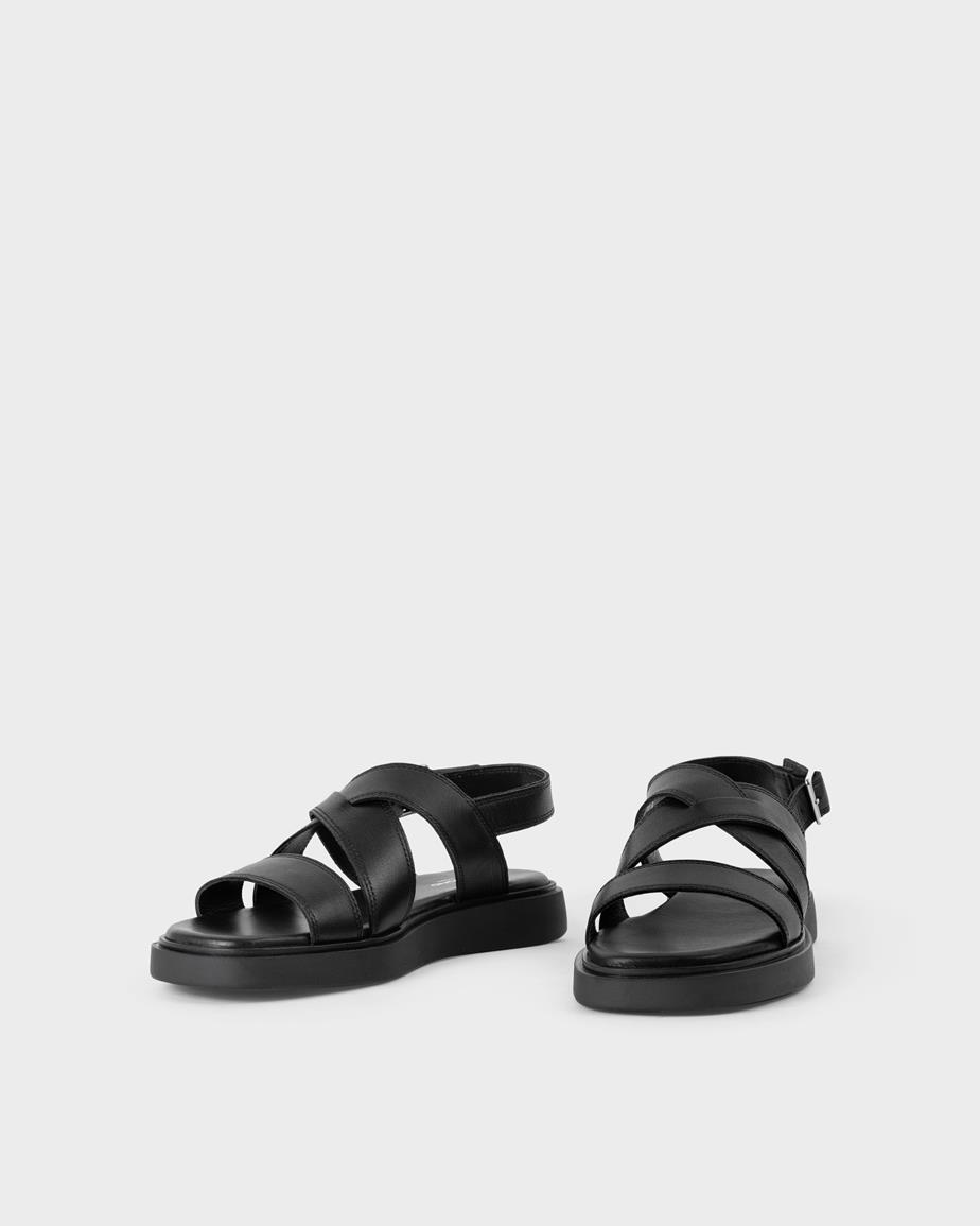 Connie sandaler Svart, Skinn