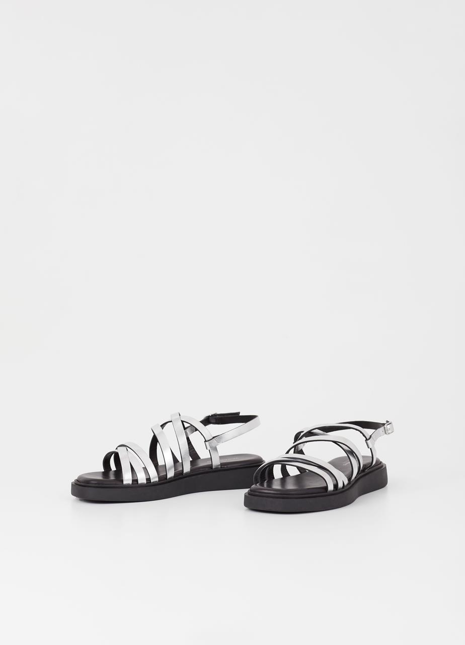 Connie sandals Silver metallic leather