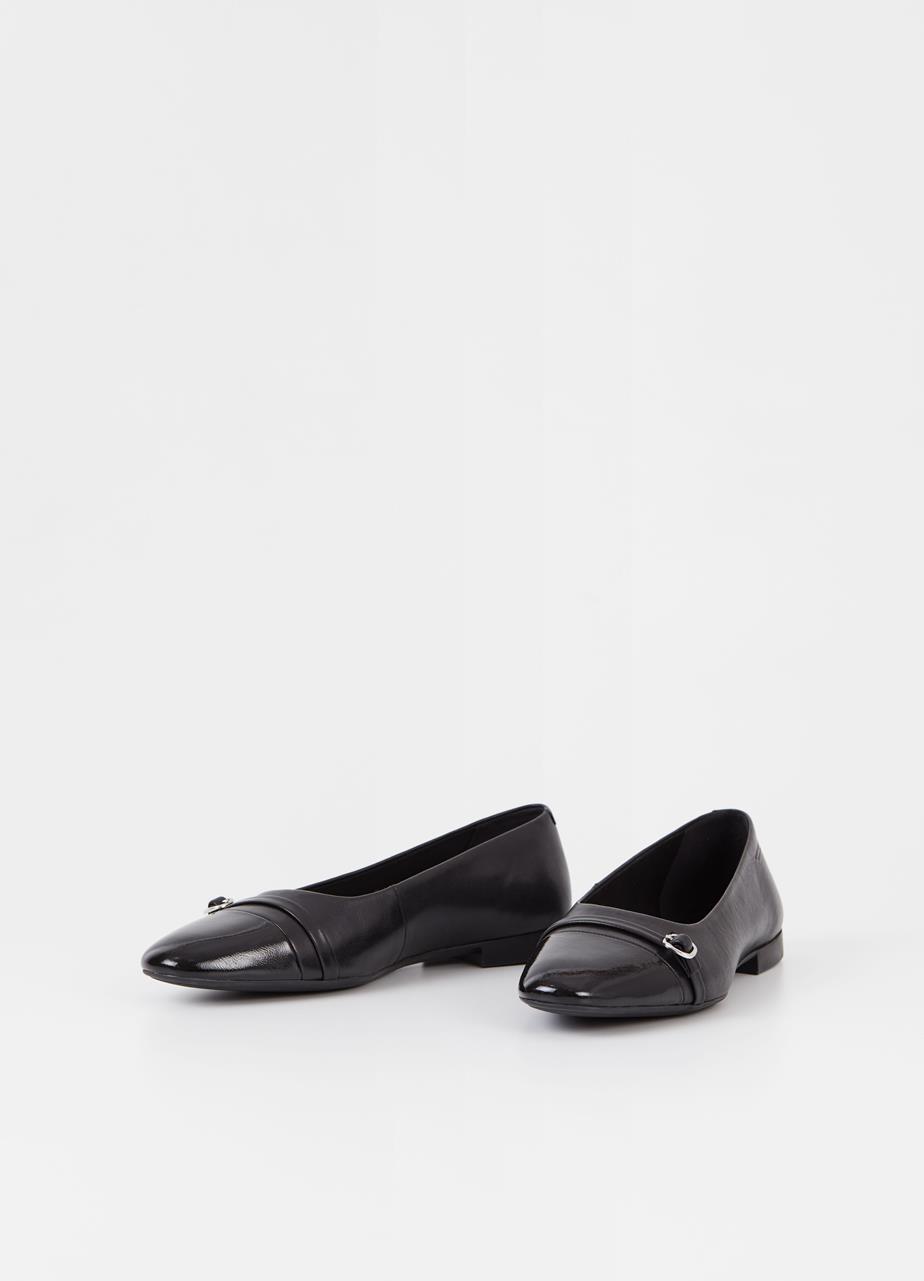Sıbel shoes Black leather/patent