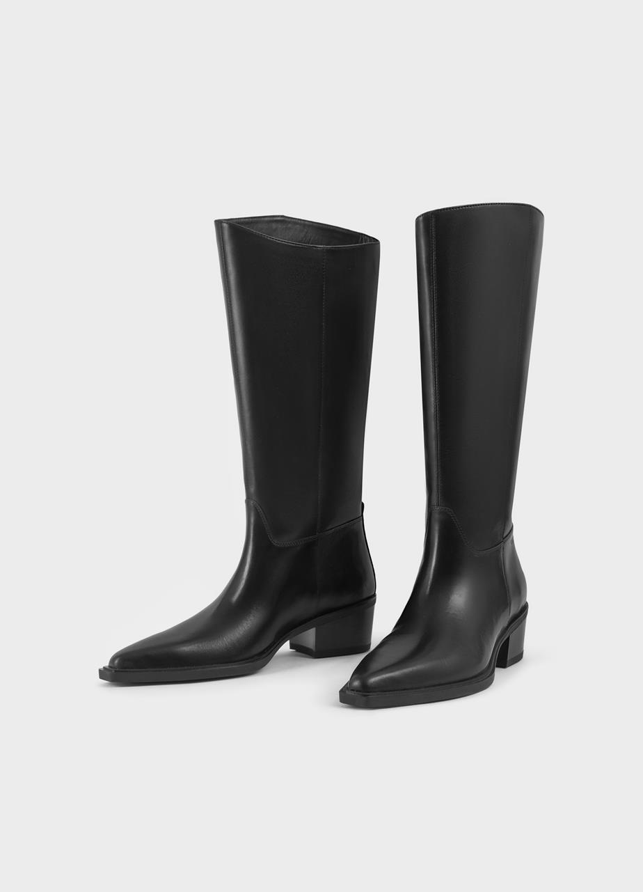 Kelsey bottes hautes Noir cuir