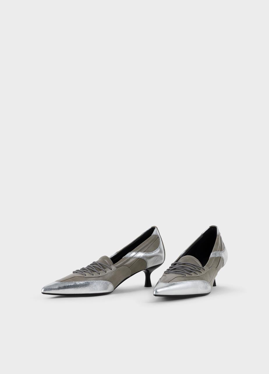Lykke pumps Grey leather/comb